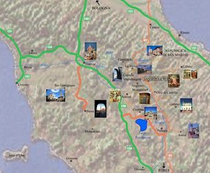 Mappa Centro Italia
